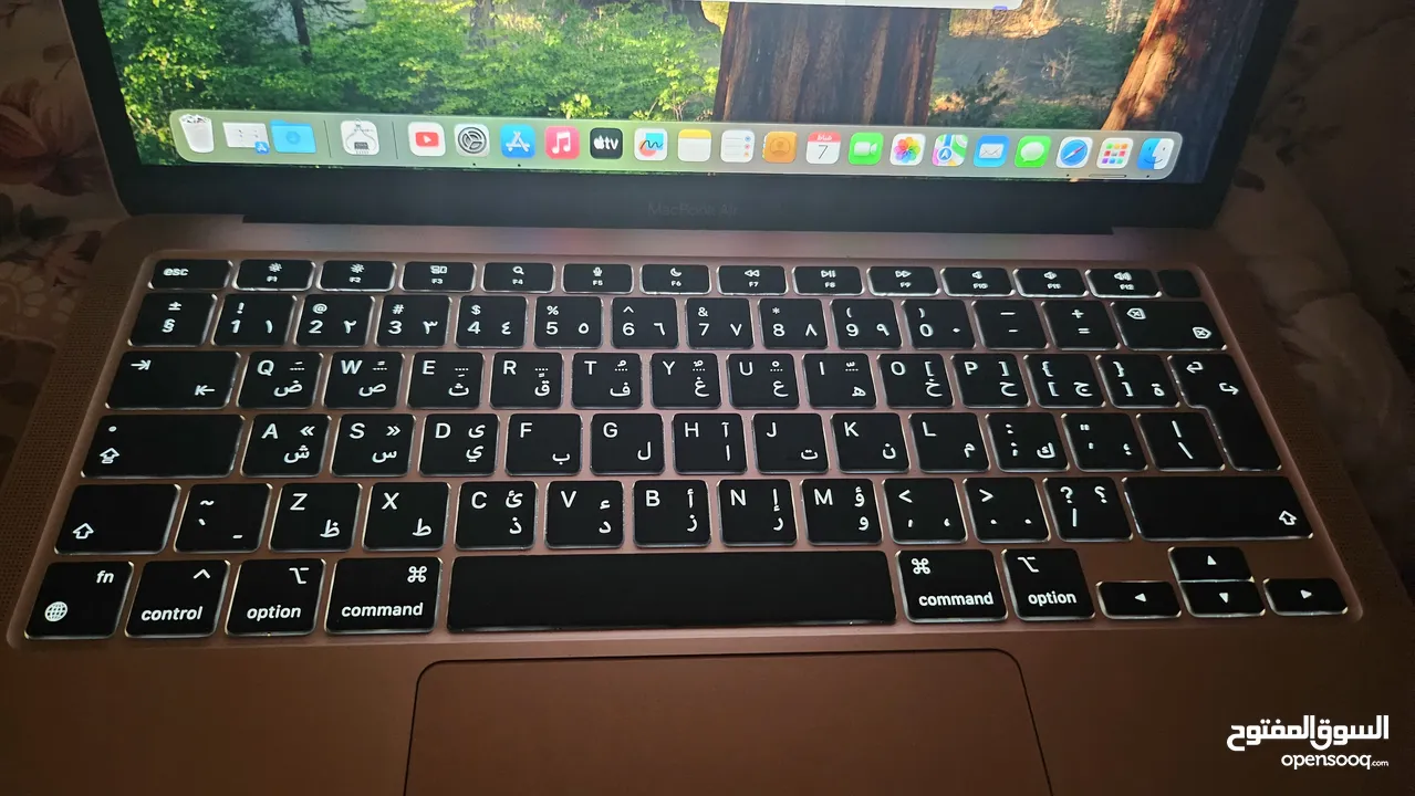 Mac book Air M1rose gold اكثر لون مميز  بلماكات