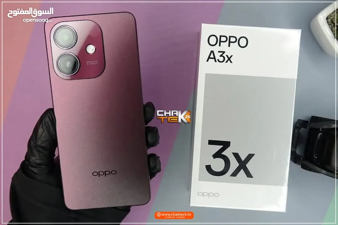 جهاز جديد بالكرتونة oppo A3X رام 8 جيجا 128 مكفول سنة متوفر توصيل