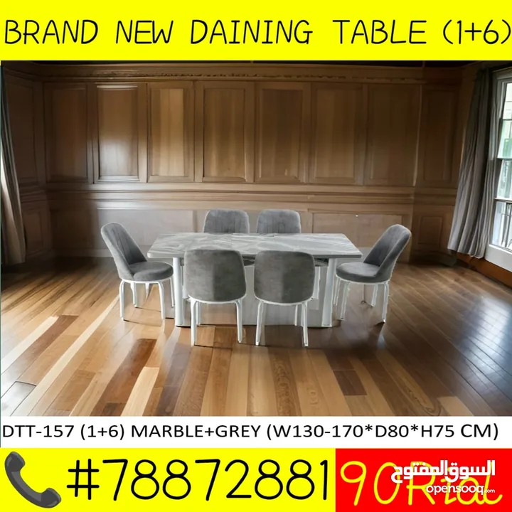 Brand new Daining table 1+6chair malaysia