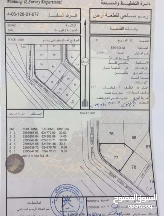 ارض سكنية للبيع في سعال والطويات