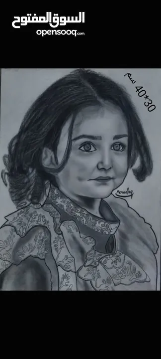 لوحات فنية رسم يدوي حسب الطلب