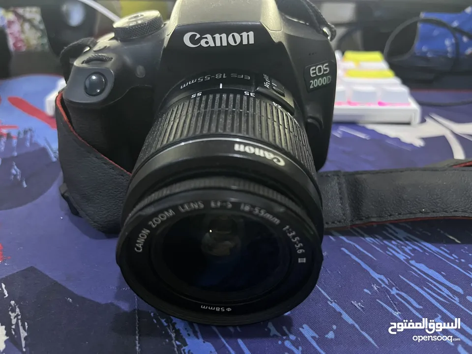 Canon eos 2000d with kit lens like brand new negotiable price
