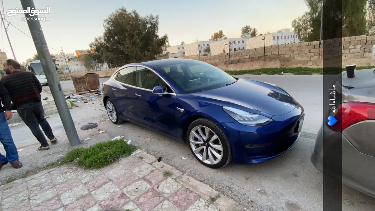 تيسلا 2019 model 3 ستاندرد بلس بحالة الوكالة لون مميز جنط 19 للبيع بسعر لقطة ومحروووووق