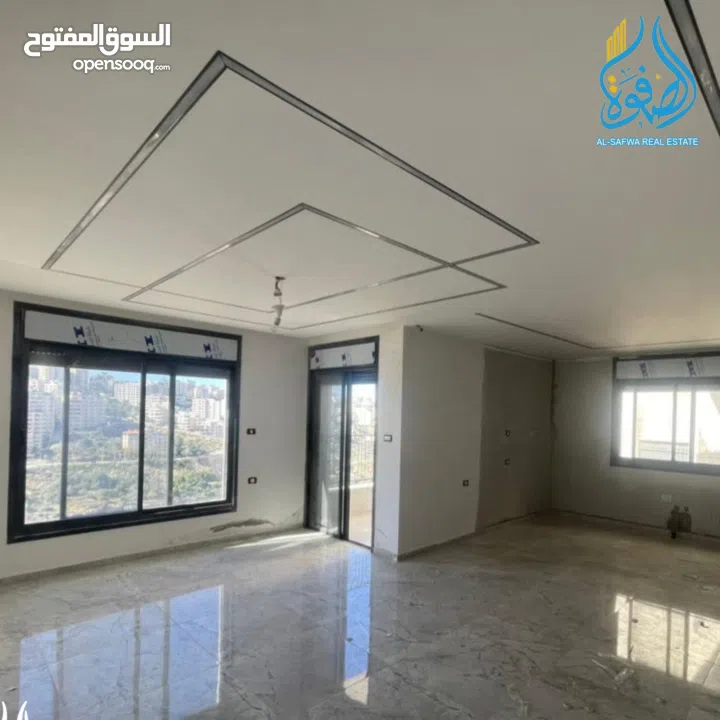 شقه ميزة سوبر ديلوكس قيد التجهيز غير مفروشه للايجار عين مصباح بالقرب من جامعة القدس المفتوحه الجديده