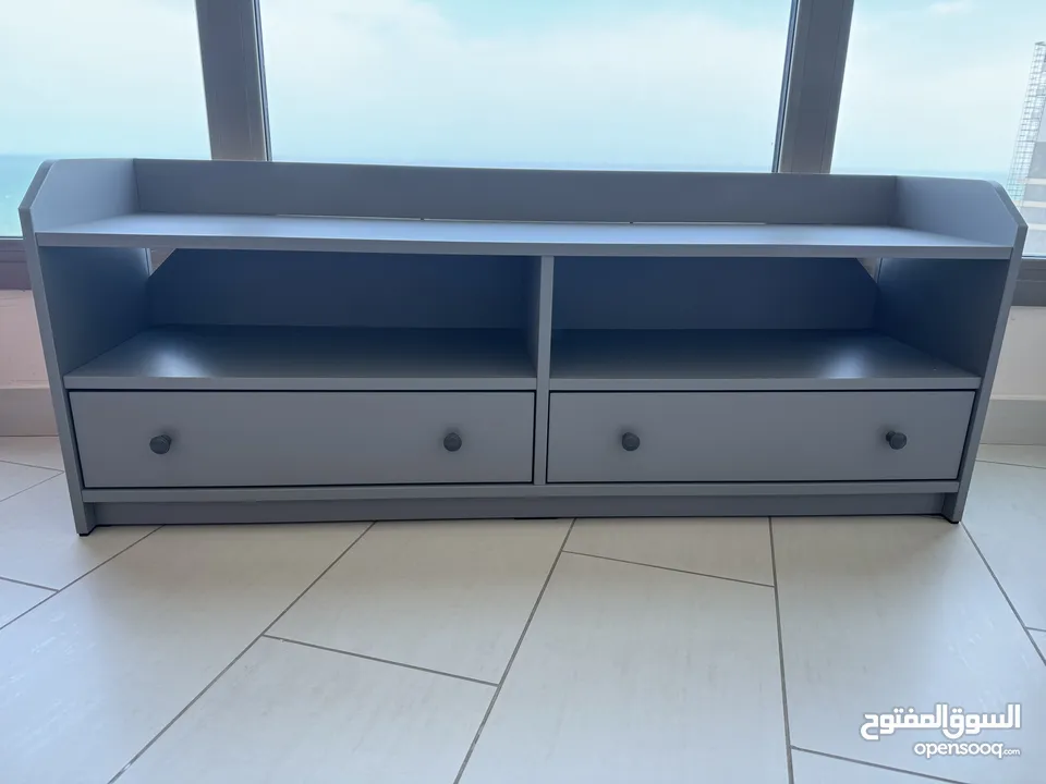 Tv unit with two drawers