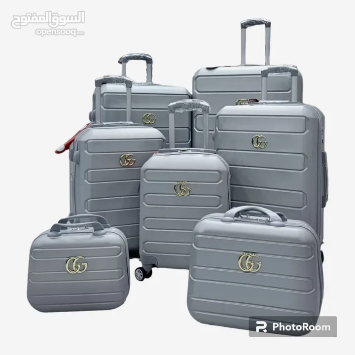 حقائب فيبر 7 قطع   شنط سفر   شنط اعراس حقائب متعددة المقاسات