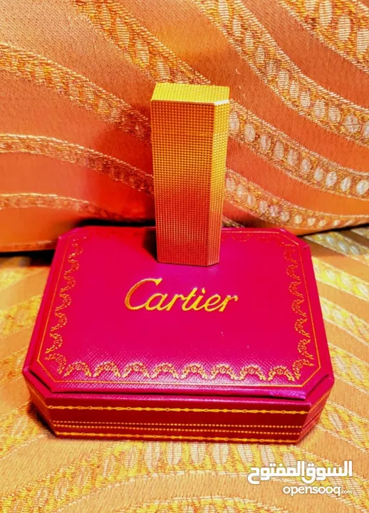 قداحة كارتير Cartier  الفاخره مطليه ذهب بحالة الوكاله فرنسيه  أصليه