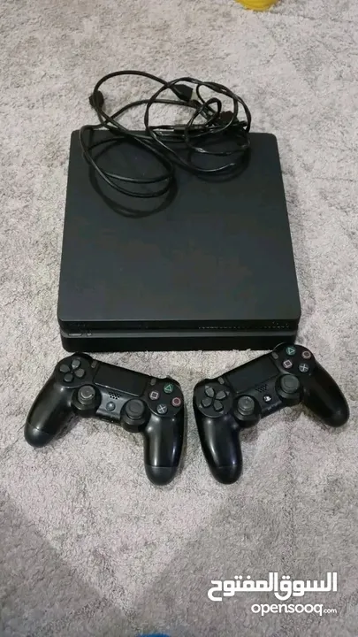 ps4 slim 500gb استعمال خفيف جهاز نظيف