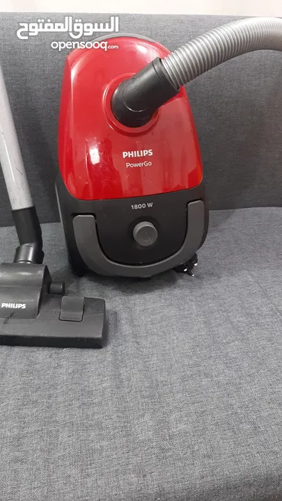 مكنسة كهربائية باور جو من فيليبس، قدرة 1800 واط استعمال خفيف جدا نفس الجديدة  Phillips vacuum 1800W