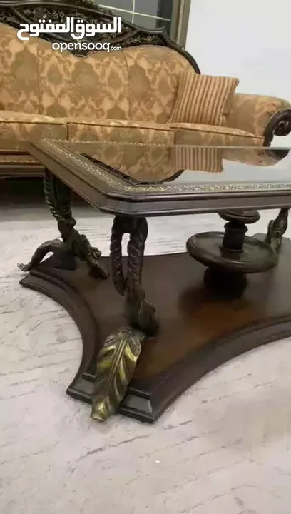 طقم كنب صناعه حلبية 7 مقاعد ثلاثيه