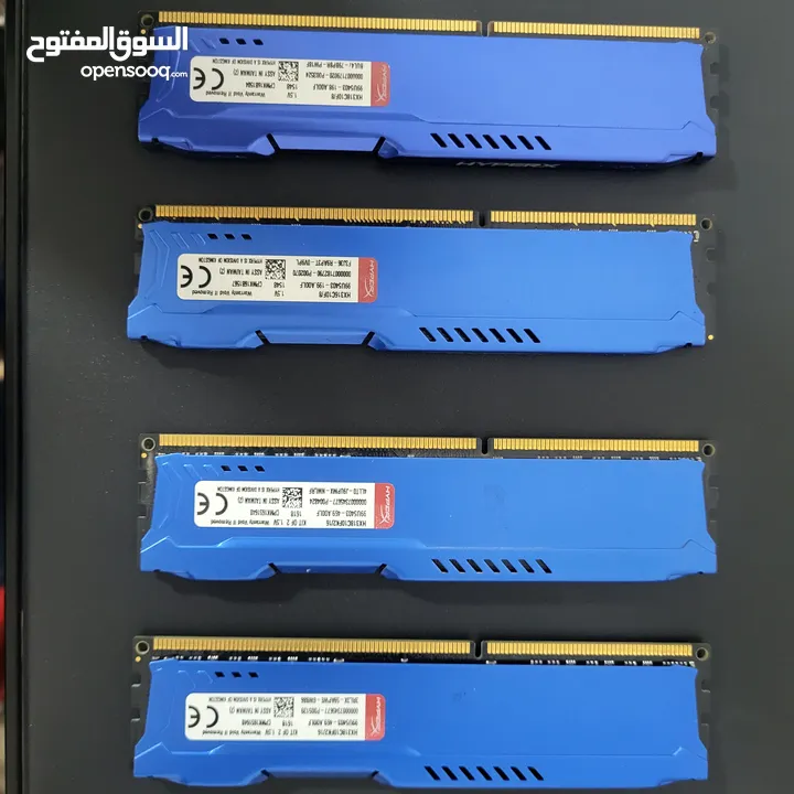 الحالة ممتازه جديد كيسه بيسي و رام (4×8) 32 رام و كرت شاشه msi 1060 و هارد مساحة تخزين 500 جيجا ....