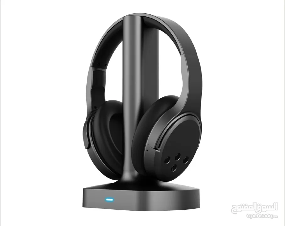 سماعات Brookstone ويرلسBrookstone 9AirPhones Wireless RF Over Ear Headphones