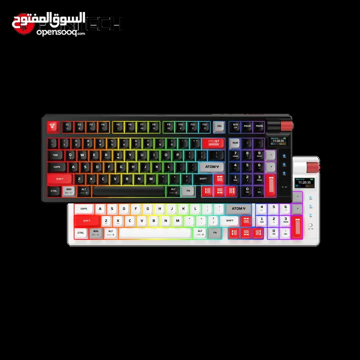 FANTECH MK918 ATOM PRO97 WIRELESS MECHANICAL GAMING KEYBOARD WHITE كيبورد فانتيك الجديد المميز