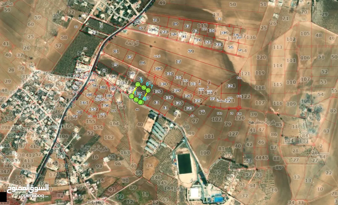 ارض للبيع مادبا الواحة قطعة أرض على مدخل مدينة الأمير هاشم الرياضية واصل جميع الخدمات بمساحة 6 دونم