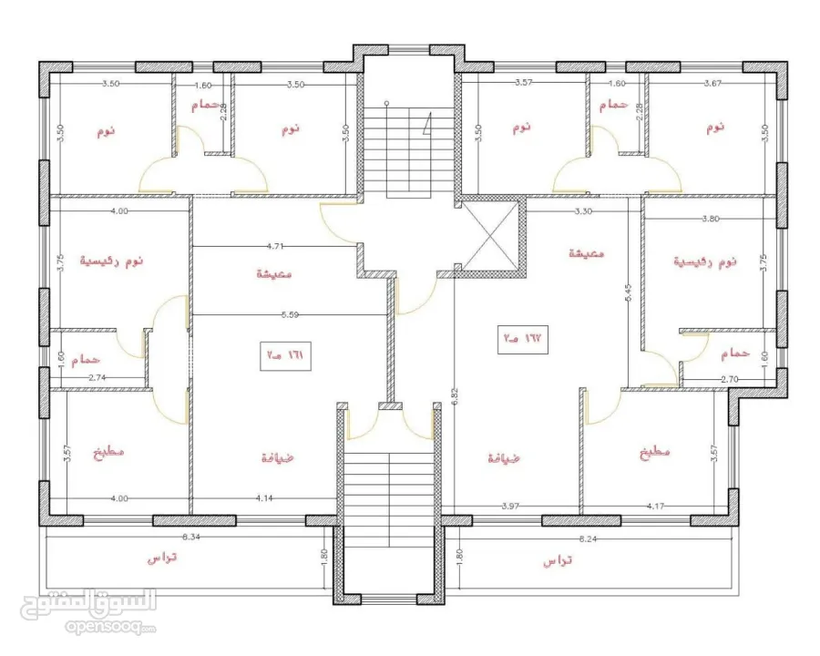شقق للبيع الجبل الشمالي شارع عماد الدين