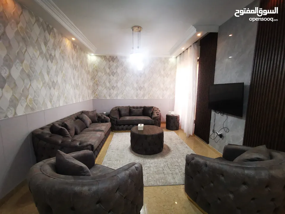 للايجار (اليومي/الاسبوعي) شقة فخمة جديدة مفروشة في #عبدون ..موقع مخدوم