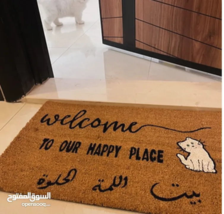 Bahama hand painted doormats For moreinfo DMدعاسة باب المنزل و الحديقة هاندميد قاعدة شمعيه صلبه JD11