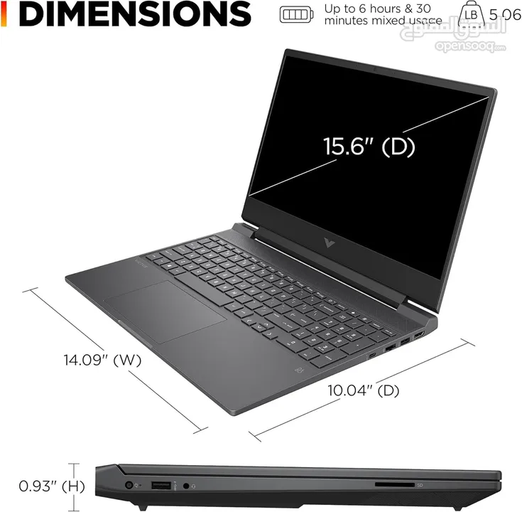 HP Victus Gaming Laptop, 15.6′′ FHD