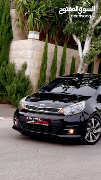 ‏  كاملة الاوصافAbu Kwaik Motors..  Kia Rio 2017  فحص ممتاز طلاء الشركة بالكامل ،، عداد 47 الف اصلي