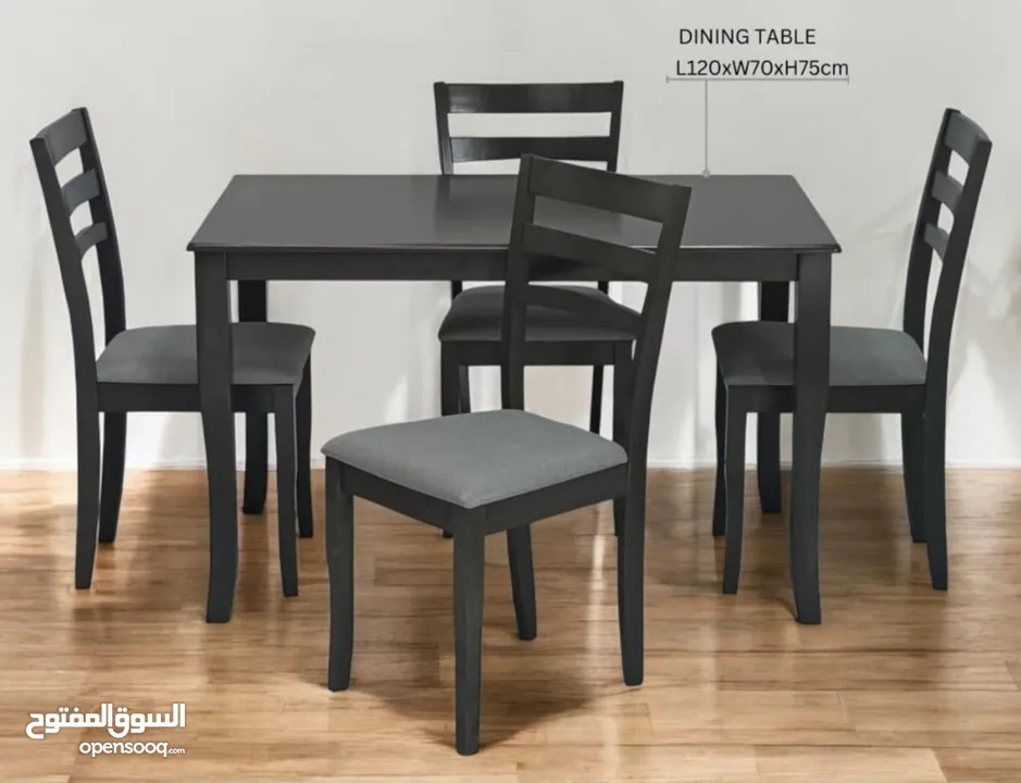 we have brand new wooden diding table set available