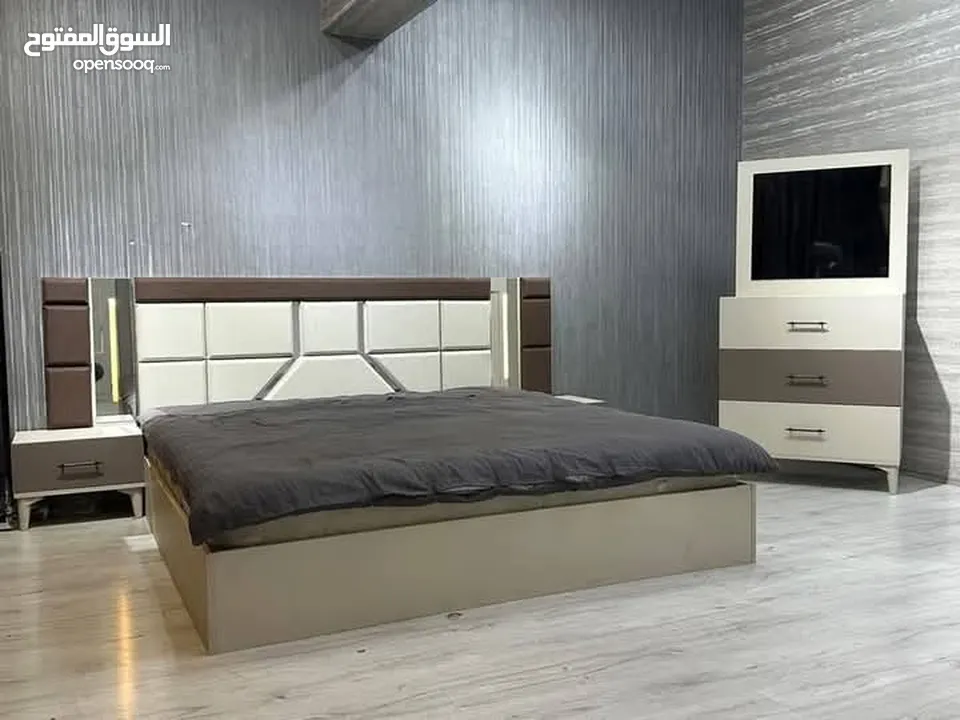 تفصول حسب الطلب  حدث موديلات غرف النوم   والموبيليا الحديثه بارقي وافخم  المواصفات