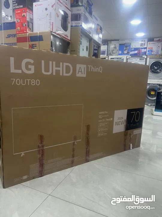 شاشه ال جي 70 بوصه سمارت فوركي رسيفر داخلي موديل 8000 سعر حرق موديل 2025