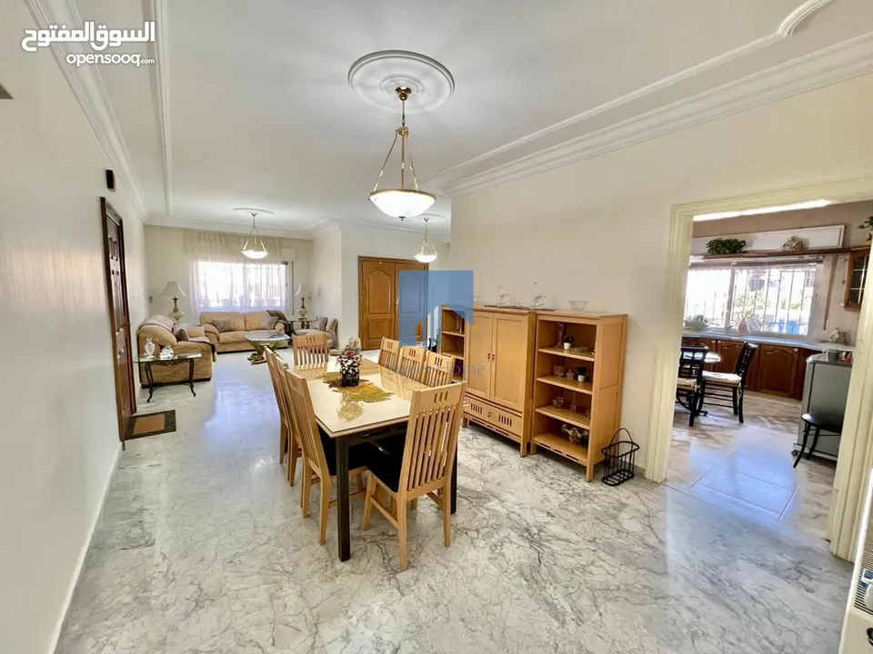 شقة أرضية مفروشة فاخرة للبيع في دير غبار قرب جونيا ودوار الهاشميين 191م مع ترس وحديقة 35م بسعر مغري