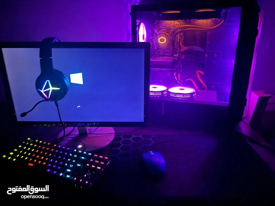 كمبيوتر جيمينج كامل مكمل بسعر ناار