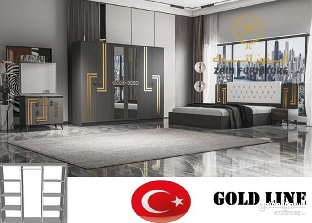 غرف نوم ترکیہ 7 قطع مع دوشج/TURKEY BEDROOM7 piece