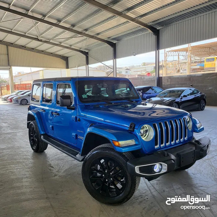 Jeep wrangler 4xe 2021 hybrid plug-in  2000c turbo charger 375 hp