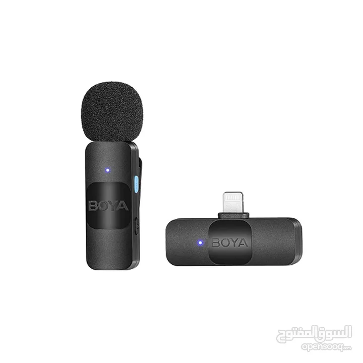 BOYA BY-V1 Ultracompact 2.4GHz iPhone Wireless Microphone System (One Mic) مايكرفون لاسلكي ايفون