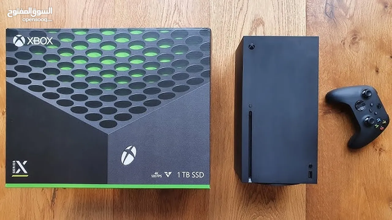 للبيع Xbox Series X بحالة الوكالة مع كامل اغراضه والكرتونة