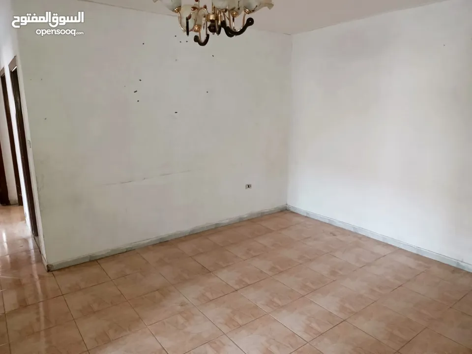 شقه 100 متر طابق اول 3 غرف نوم وصالون كبير وحمامين ومطبخ راكب وبرنده ويوجد اصنصيل وكراج عماره موجوده