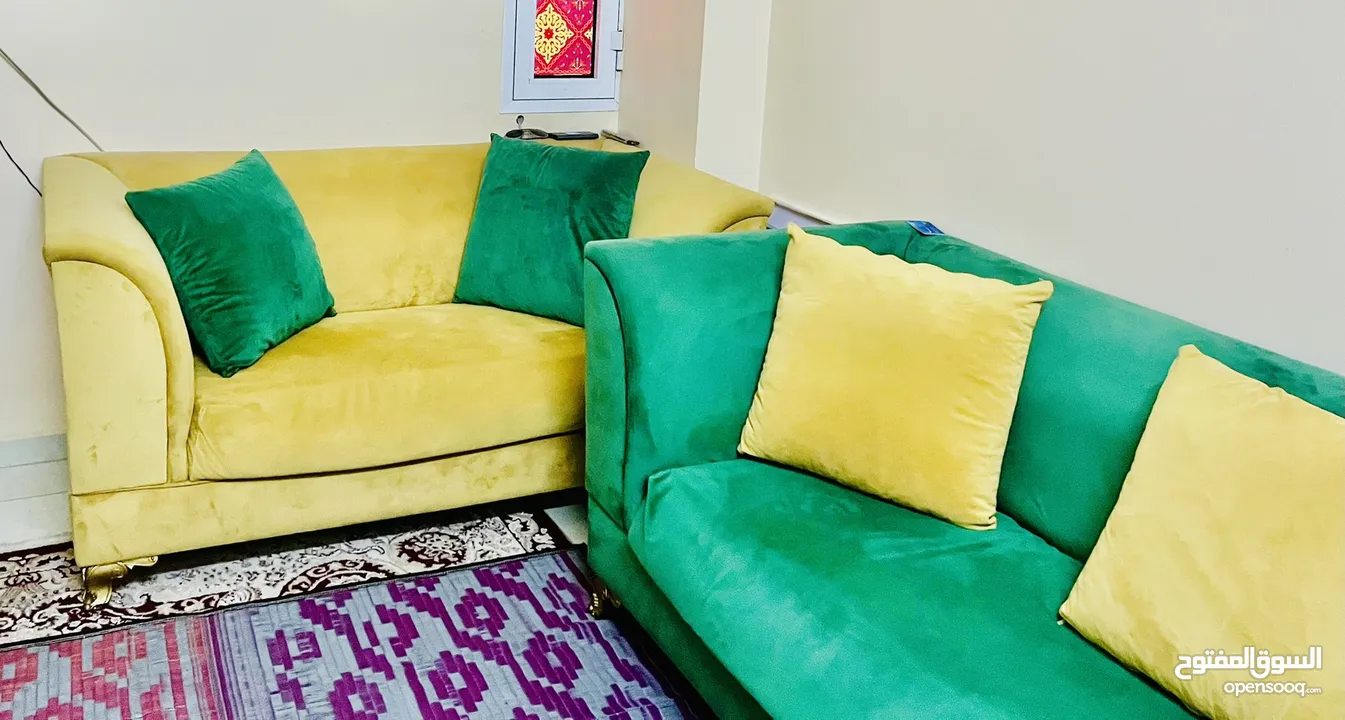 ‏طقم جلوس اثنين كنبة  Sofa seating set