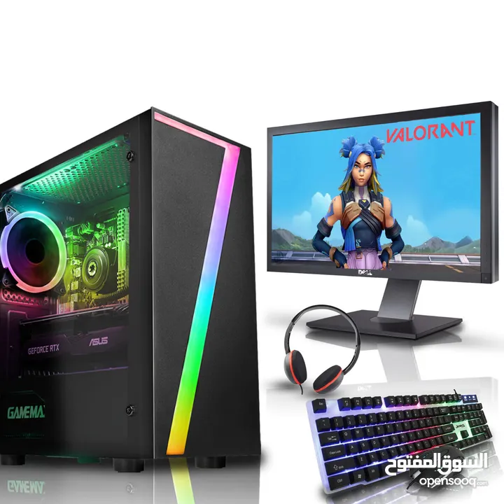 كمبيوتر Gaming جيل 12 كرت شاشة خرافي RTX 3050 6 GB وبسعر خرافي399