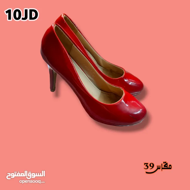 كندره نسائيه للمناسبات  "بلون احمر "  بكعب