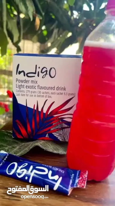مشروب طاقة Indigo جديد طبيعي 100 % مشروب طاقة أنديغو الأصلي بوكس كامل 30 كيس بسعر منافس