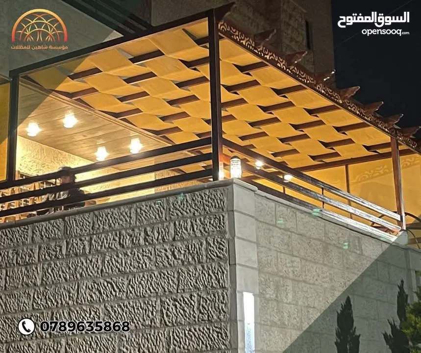 مظلات ،اشرعه، مظلات قوسية، شماسي، مظلات لكسان  خيم، بيرجولات، مظلات مسابح، لكسان، قماش، اكريلك،