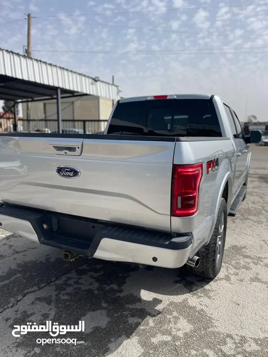 فورد F150 لون سلفر7جيد بدون حادث فقط دهان