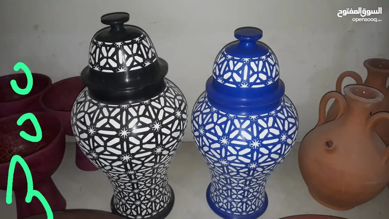إبداعات الصناع التقليدين المغاربة المراكشين  تحف خزفية غاية في الروعة والجمال  لا تحرم بيتك من رونق