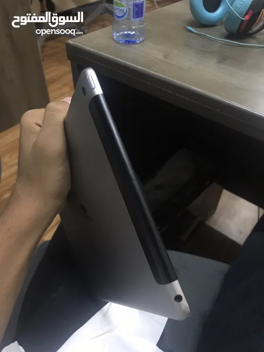 iPad with black cover