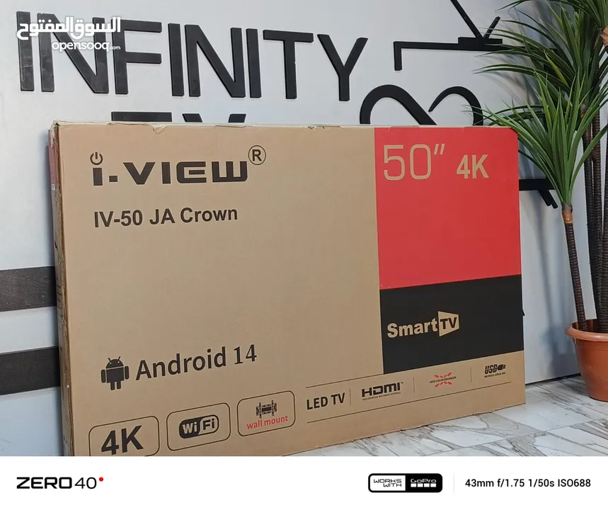 شاشة 50 انش 4k smart اقوى عروض على تشكيلة شاشات 50 انشمع قاعده جداريه عرض لمدة أسبوع فقط