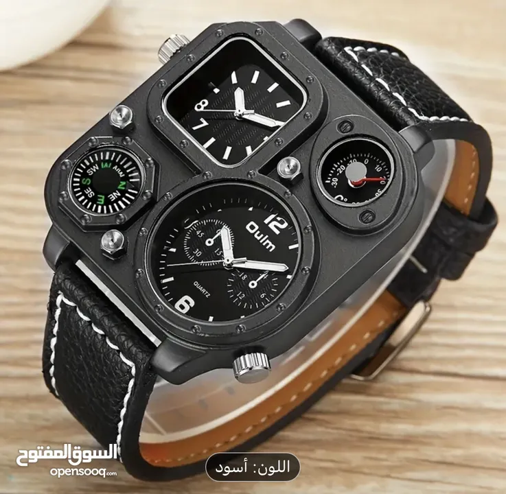 ساعات Oulm مناسبه لليد 3 عقارب + بوصله ماركه