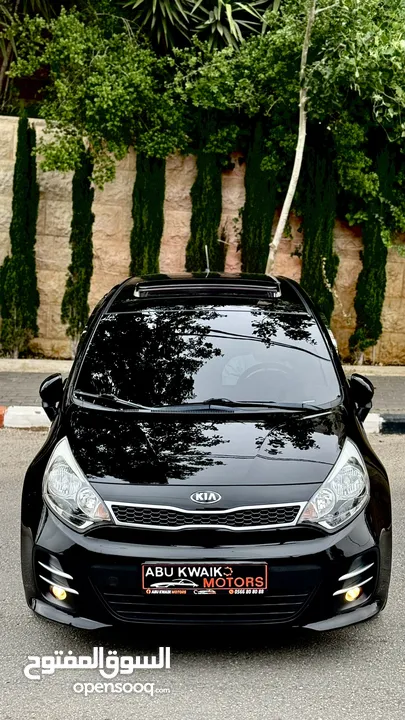‏  كاملة الاوصافAbu Kwaik Motors..  Kia Rio 2017  فحص ممتاز طلاء الشركة بالكامل ،، عداد 47 الف اصلي