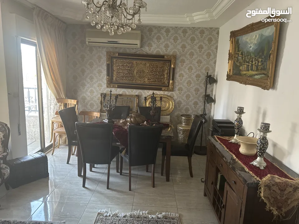 شقة مفروشة مرتبة للإيجار خلف فندق جنيفا وجمعية خليل الرحمن في السابع
