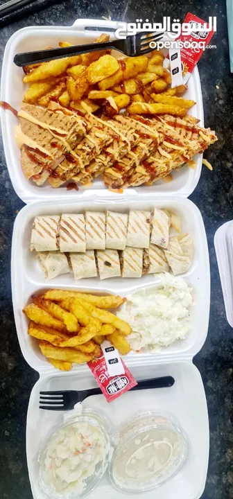 مطعم شاورما جاهز وشغال