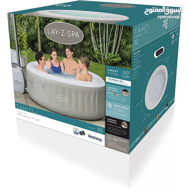 جاكوزي jacuzzi بعدة احجام اجمل جلسات الاسترخاء للمنازل ومراكز العلاج الطبيعي والتجميل