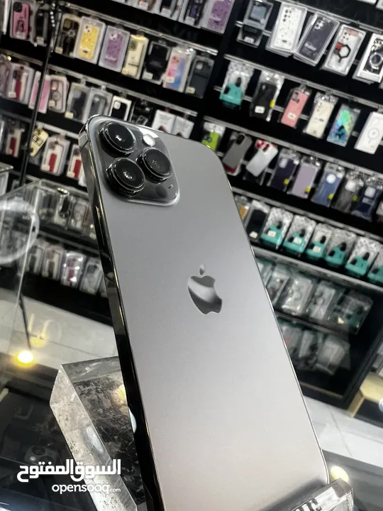 iPhone 13 Pro Max 256GB بطارية 94%  الجهاز وكالة مش مفتوح ولا مغير فيه اي اشي  متوفر توصيل  مكفول