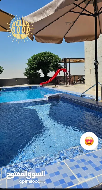 شاليهات ومزارع فخمه داخل ناعور مسبح مدفى