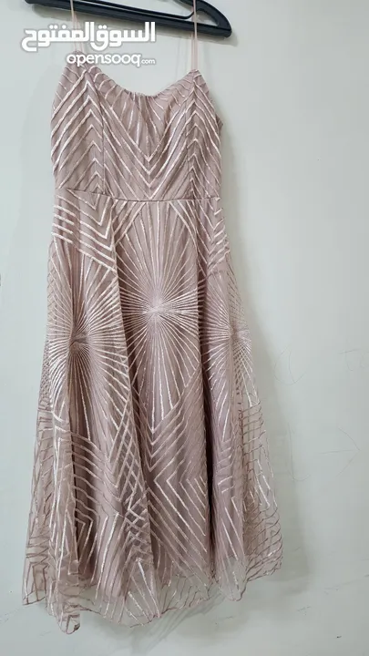 Dusty pink evening dress, size M. Great for weddings and events